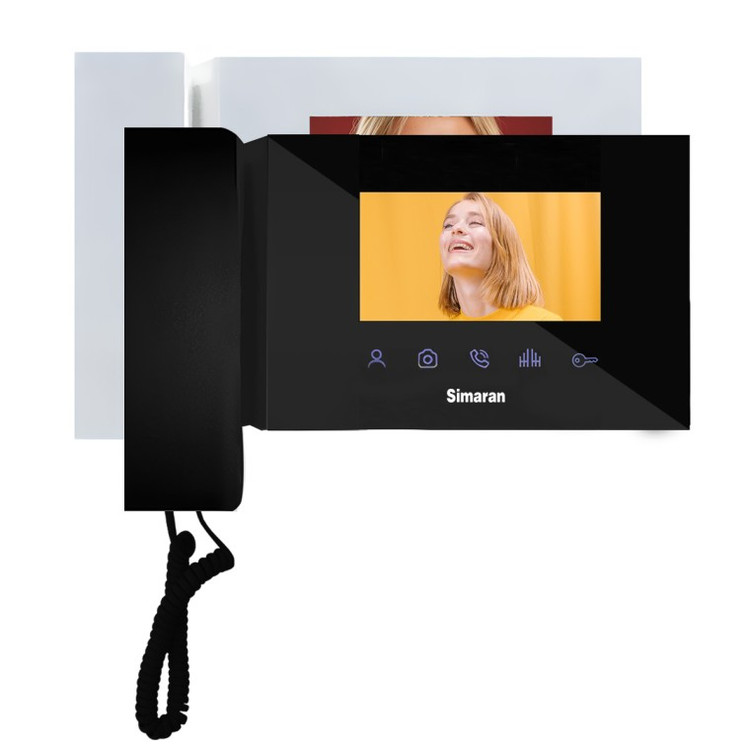مانیتور4.3 اینچ حافظه دار ایفون تصویری سیماران47TKM - فروشگاه نیک لایت