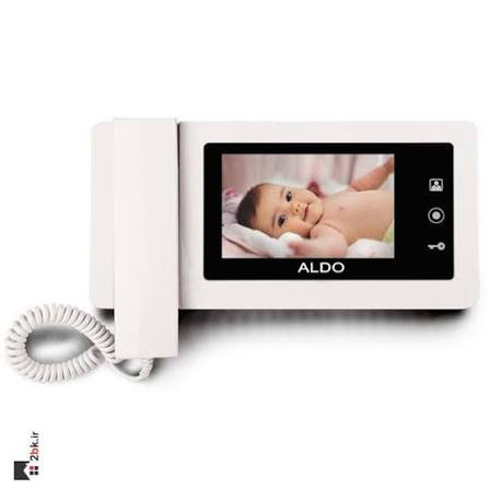 مانیتور 4.3 اینچ حافظه دار ایفون تصویری الدو مدل414M سفید - فروشگاه نیک لایت